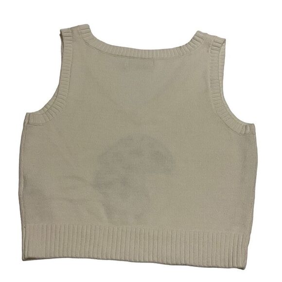 Hollister Mushroom Vest, Tank, Top, Sweater. Small. White - Picture 9 of 10